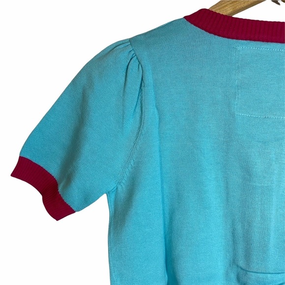 Marvel Spider Gwen Vintage Knit Crop Cardigan Medium Fandom Comic - Picture 8 of 10